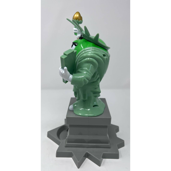 Mars Inc. M & M's World‎ Ms. Liberty Green Dispenser 11" Tall x 7" Wide Bottom - Picture 4 of 6